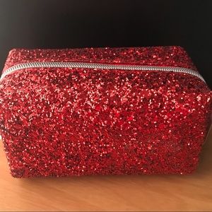 Bath & Body Works Red Glitter Bag